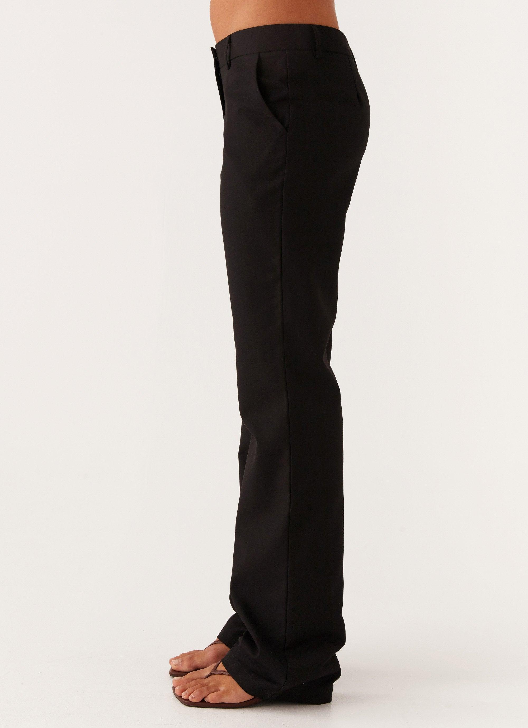 Britley Fitted Trouser - Black Product Image