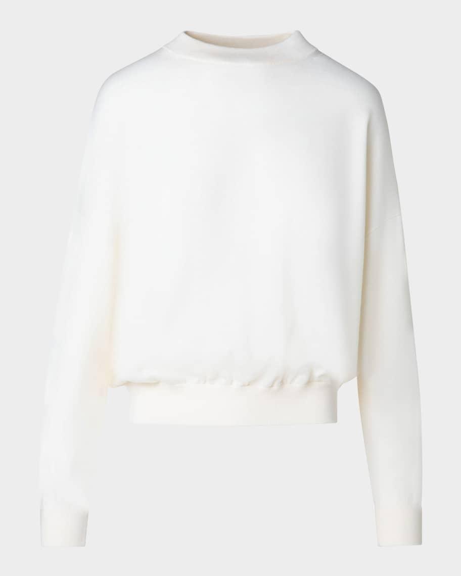 Mock Neck Merino Wool Sweater Product Image