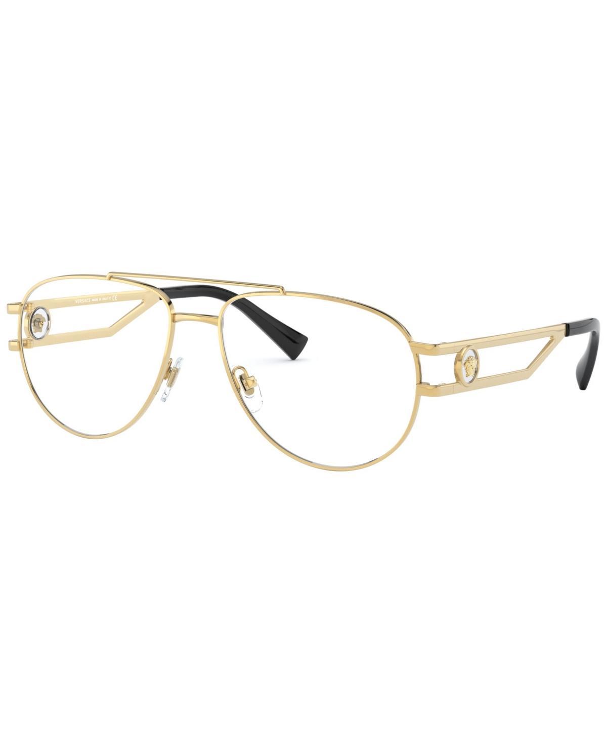 Versace VE1269 Mens Pilot Eyeglasses - Gold-Tone Product Image