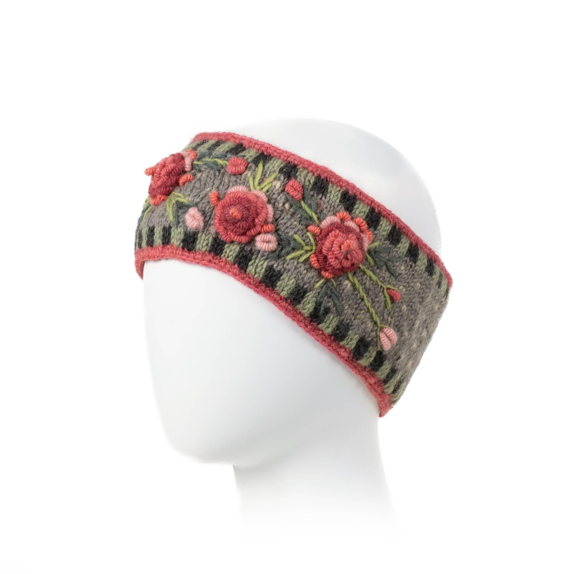 Aubrey  - women's wool knit headband: Petal Product Image