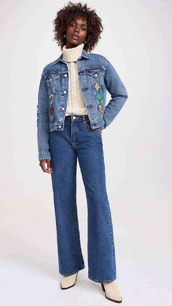 Polo Ralph Lauren Embroidered Patch Denim Trucker Jacket | Shopbop Product Image