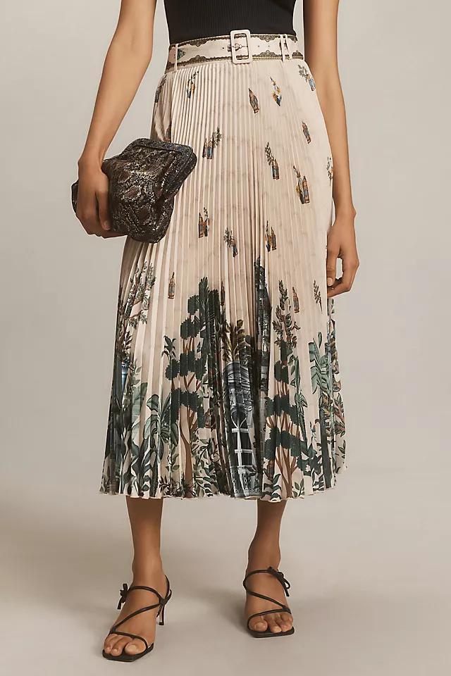 Ranna Gill Aria Pleated Midi Skirt Product Image