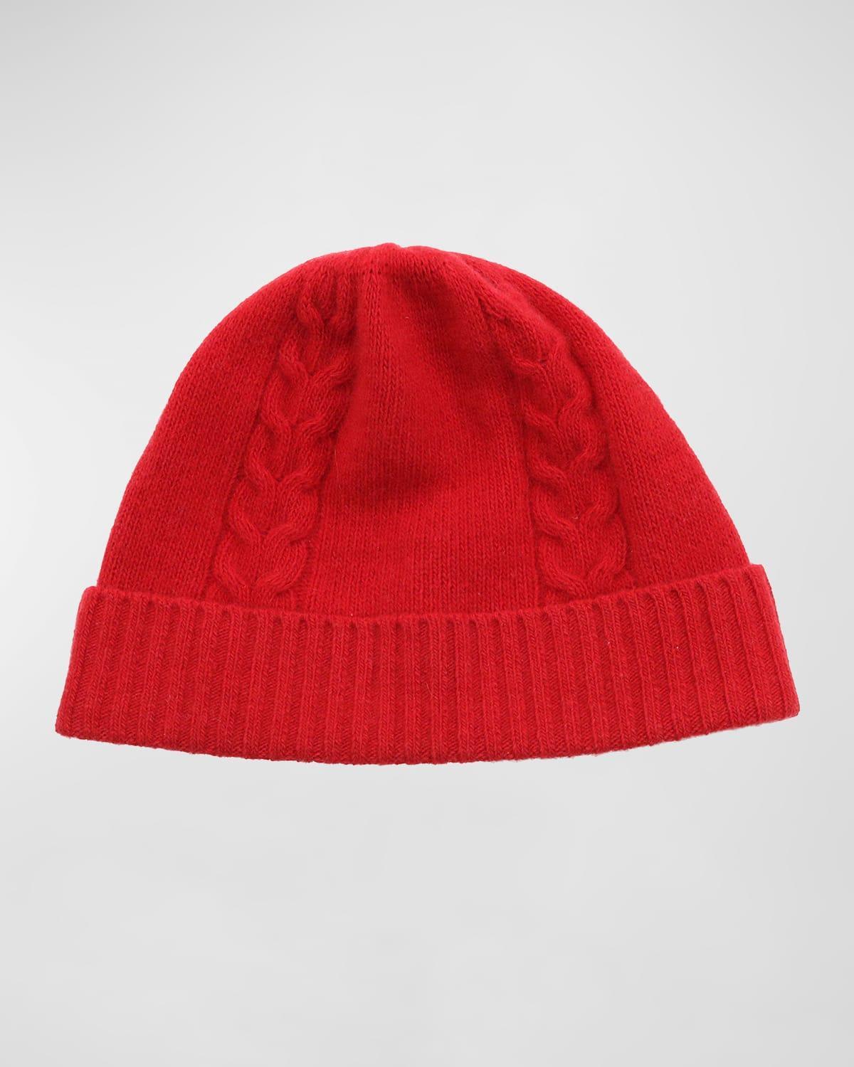 Mens Cable-Knit Beanie Hat Product Image