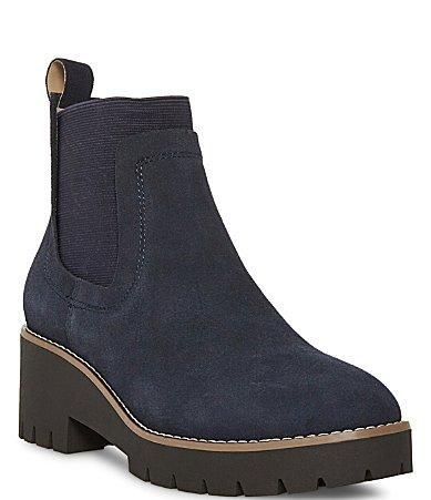 Blondo Dyme Waterproof Suede Lug Sole Booties Product Image