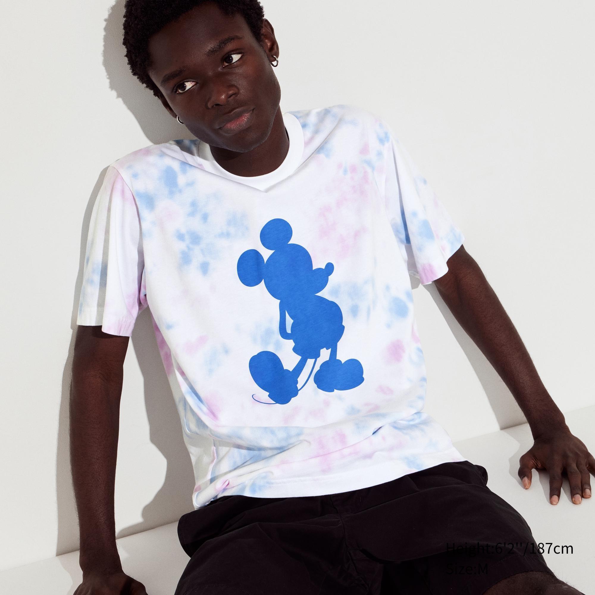 Mens Mickey Stands Ut (Short-Sleeve Graphic T-Shirt) Blue 2XS UNIQLO US Product Image