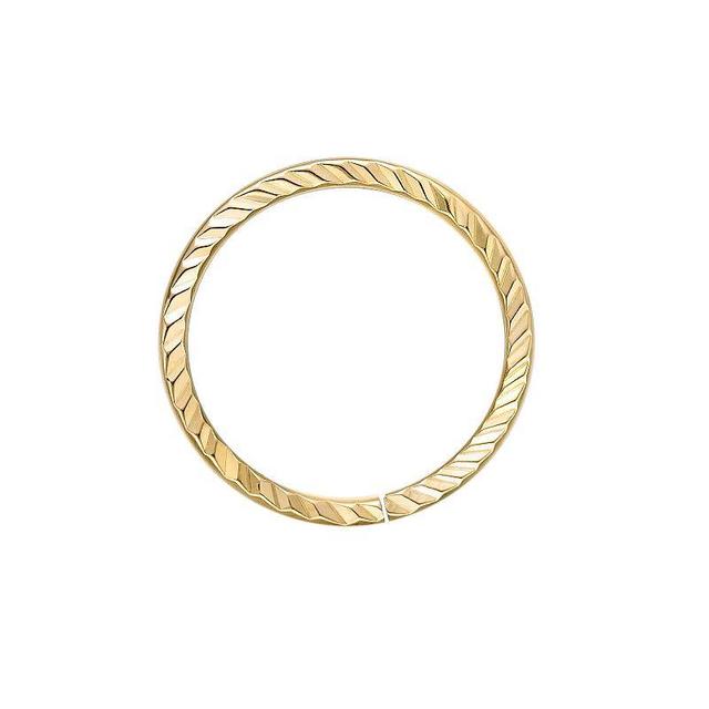 Lila Moon 14k Gold 8 mm Textured Seamless Nose Ring, Womens, Yellow Product Image