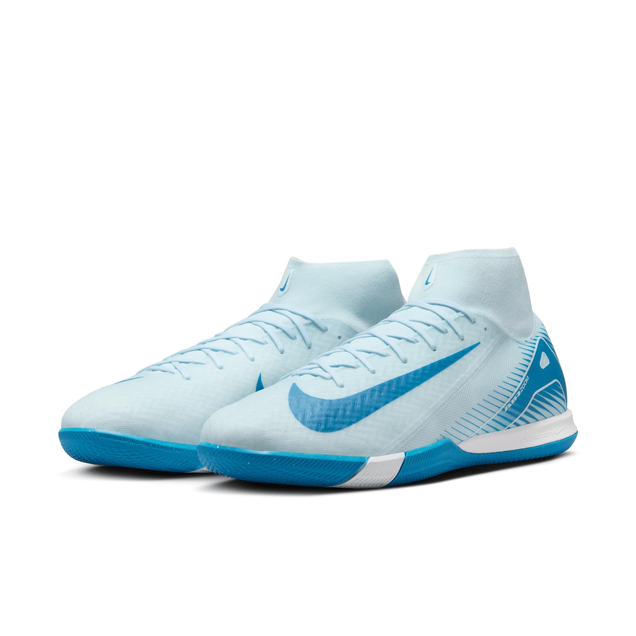 Nike Mens Zoom Superfly 10 Academy IC - Soccer Shoes Blue Orbit/Glacier Blue Product Image