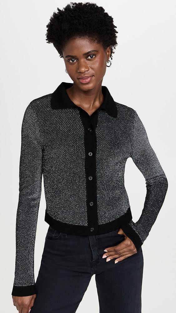 RE/DONE Metallic Polo Cardigan | Shopbop Product Image