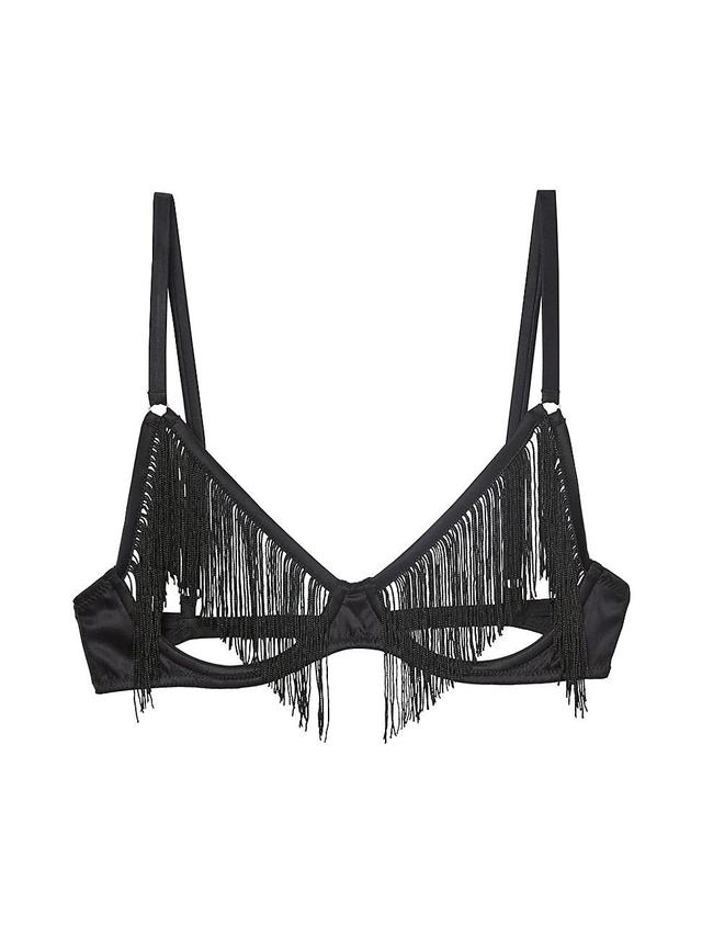 Womens Fringe Ouvert Cut-Out Bra Product Image