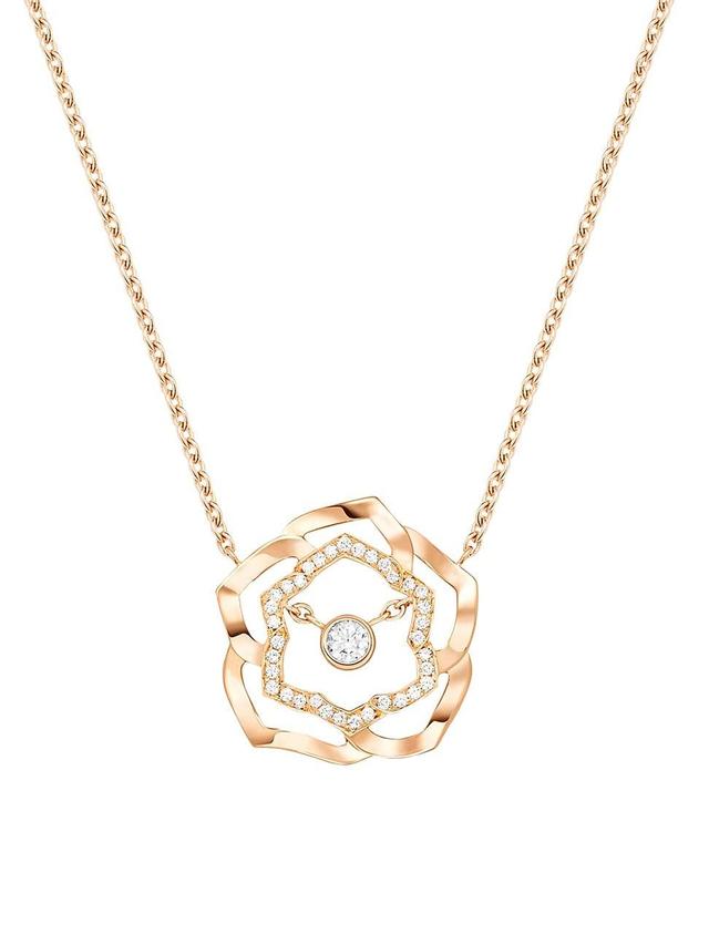 Womens Piaget Rose 18K Rose Gold & Diamond Pendant Necklace Product Image