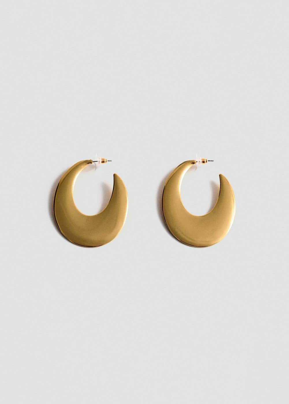 MANGO - Volume hoop earrings - One size - Women Product Image