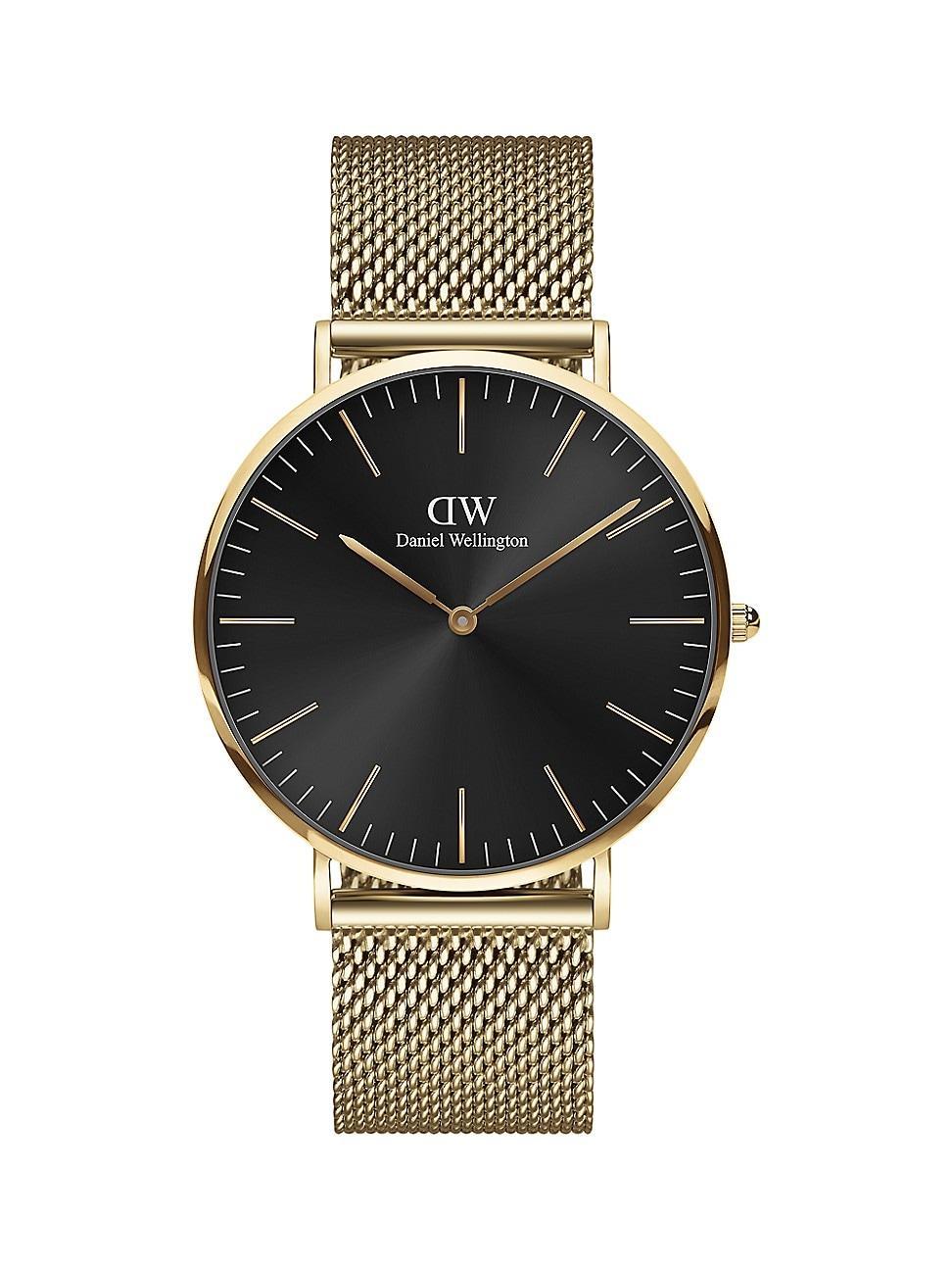 Daniel Wellington Classic Evergold Mesh Strap Watch, 40mm Product Image