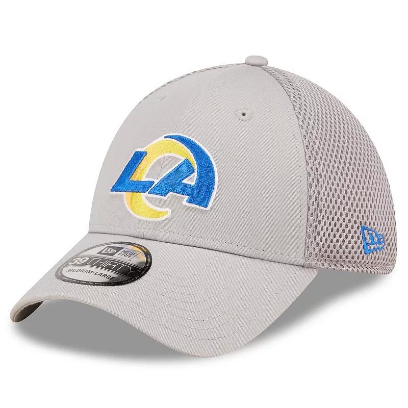 Mens New Era Gray Los Angeles Rams Team Neo 39THIRTY Flex Hat Product Image