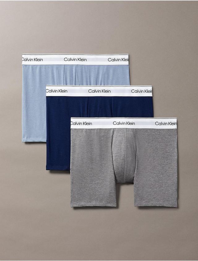 Calvin Klein Mens Modern Cotton Stretch 3-Pack Boxer Brief - Multi - S Product Image