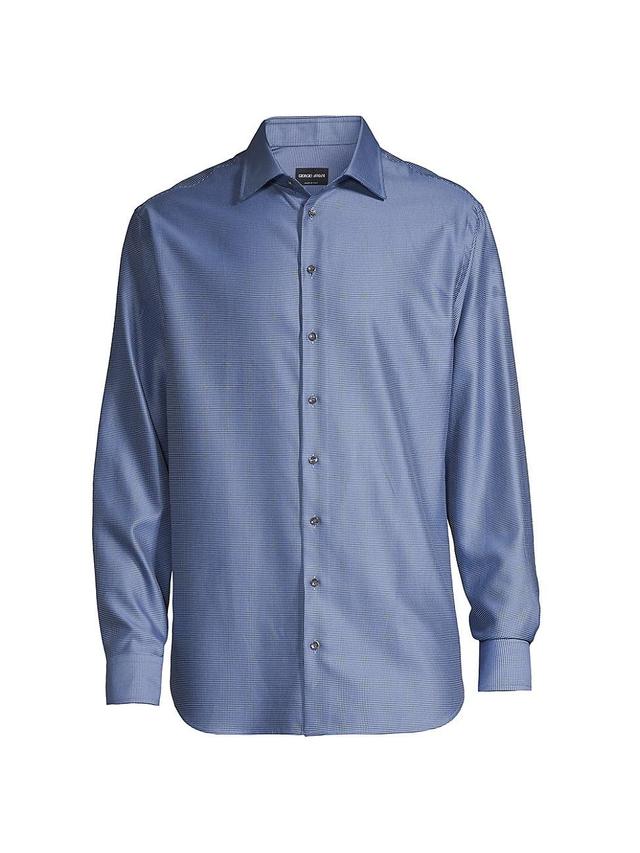 Mens Micro Print Dress Shirt Product Image