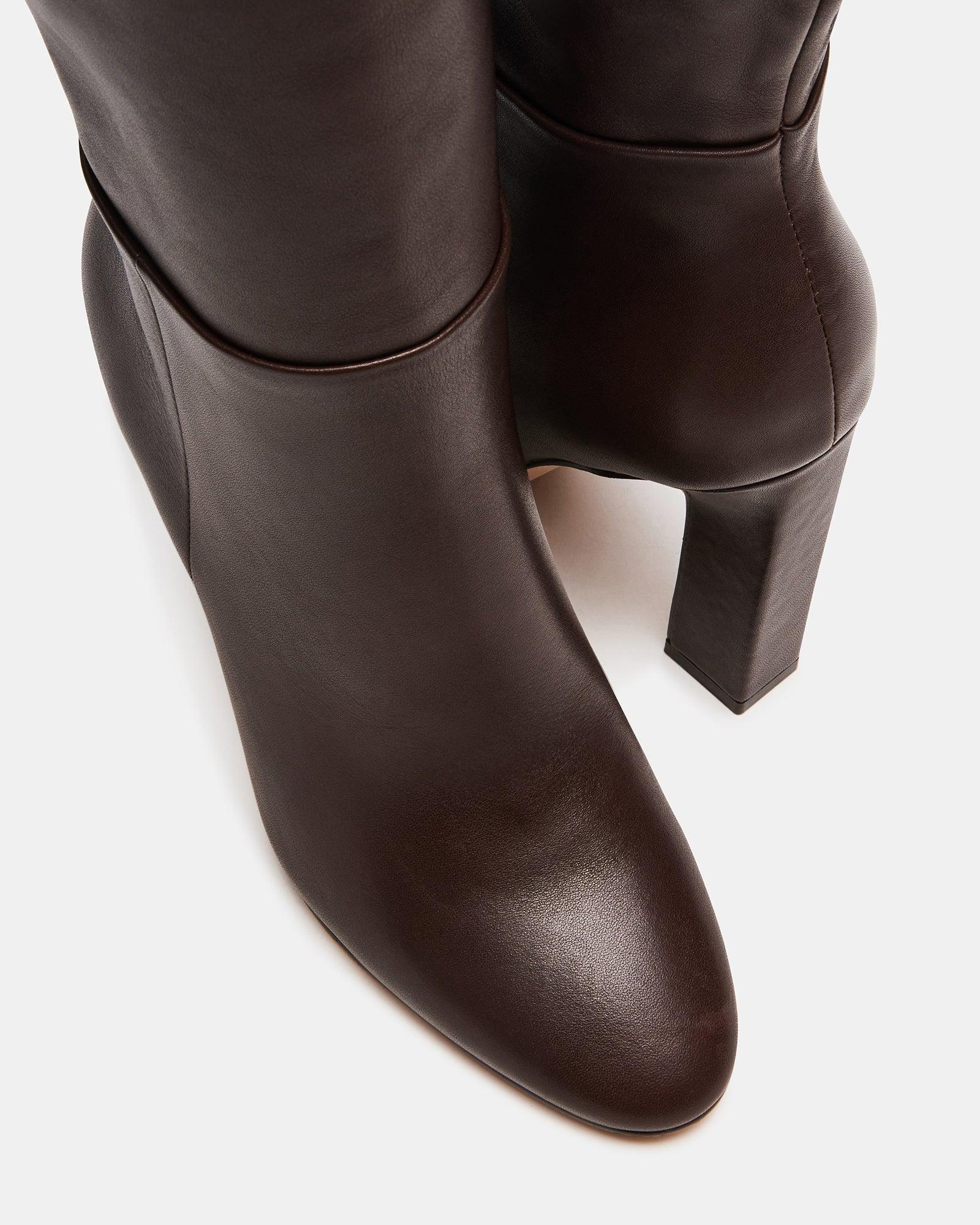 ARCHERS BROWN LEATHER WIDE CALF Product Image