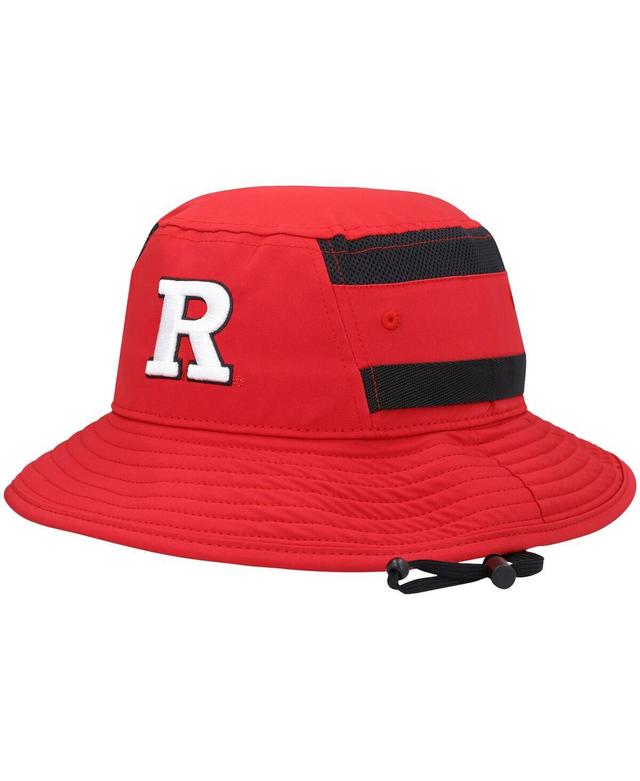 Mens adidas Scarlet Rutgers Scarlet Knights 2021 Sideline AEROREADY Bucket Hat Product Image