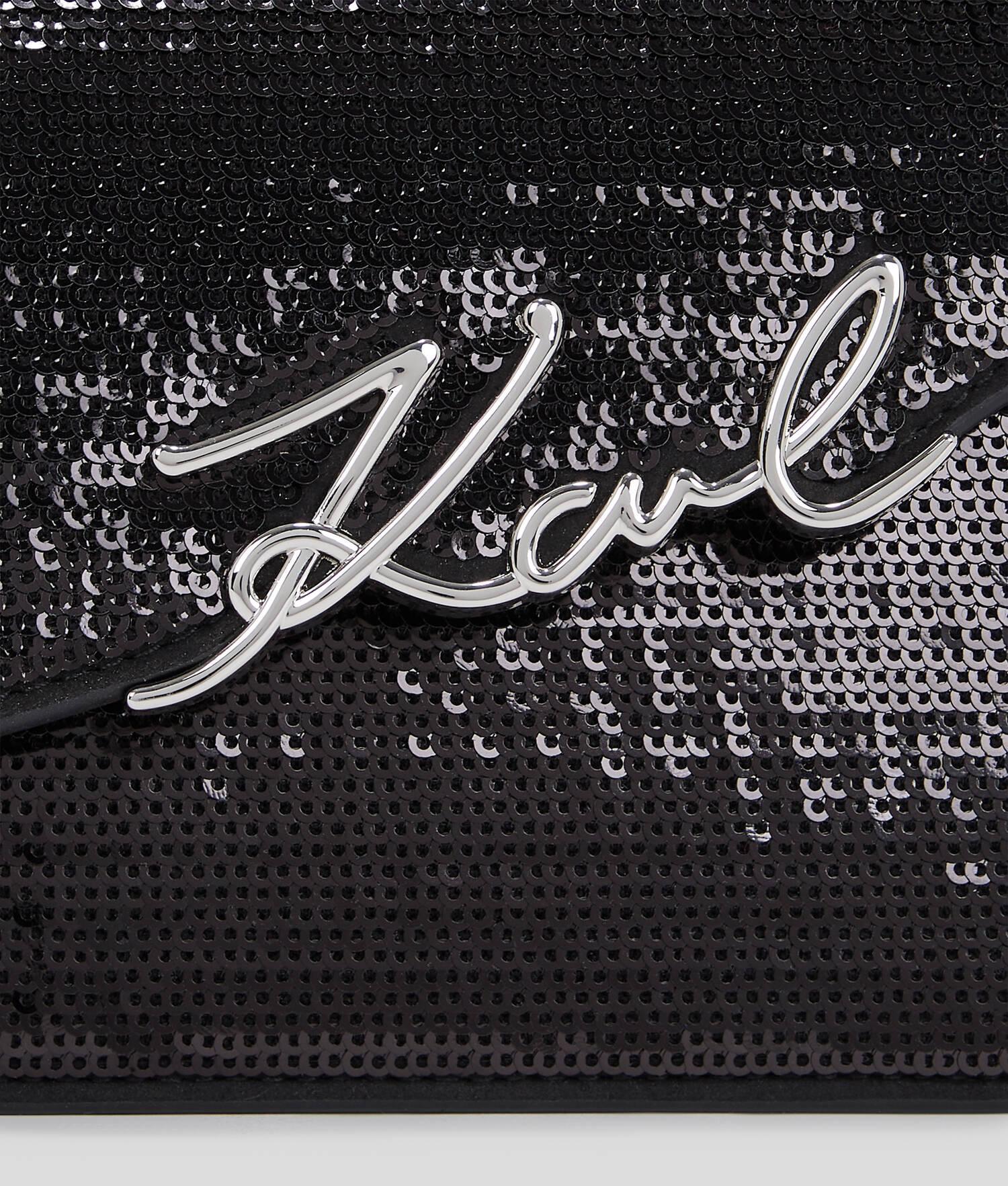 K/SIGNATURE SLIM SEQUIN CROSSBODY BAG Product Image