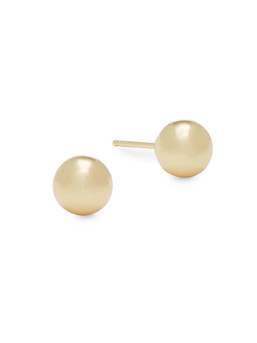 14K Yellow Gold Ball Stud Earrings - 100% Exclusive Product Image