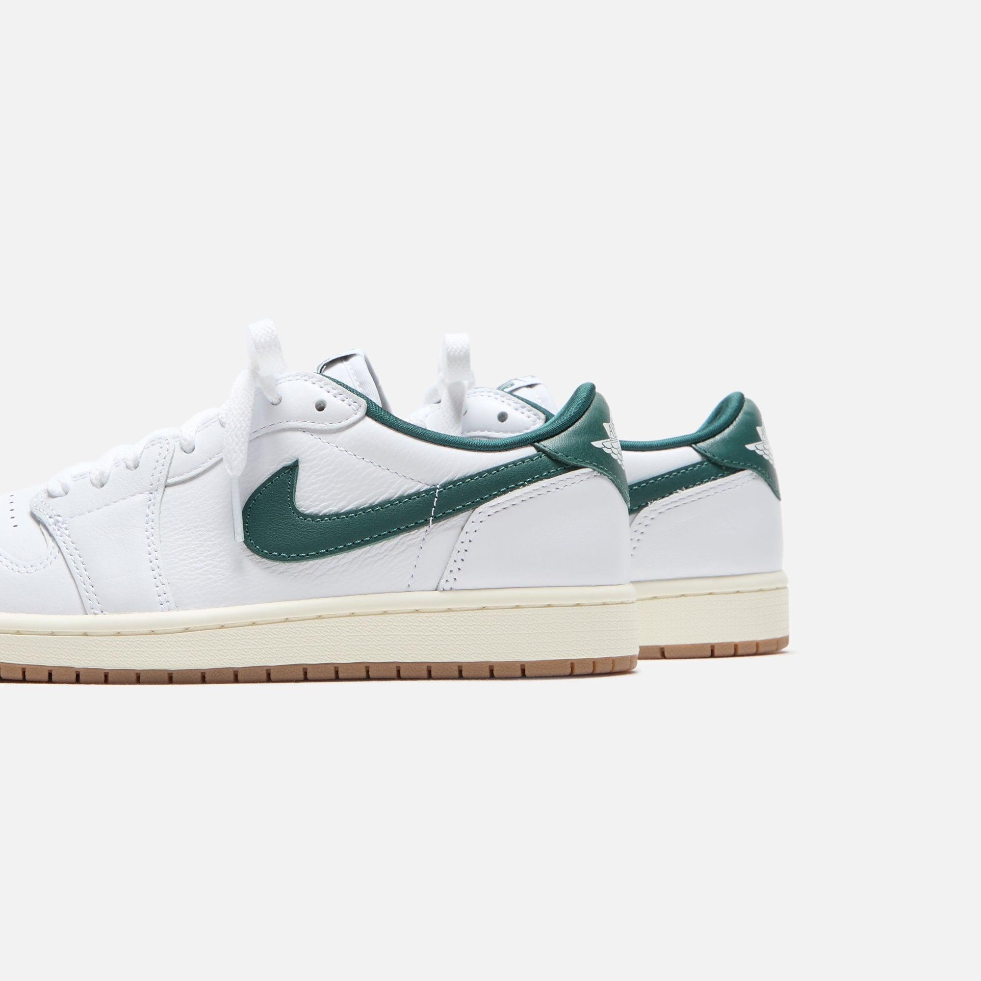 Jordan WMNS Air Jordan 1 Low OG - White / Oxidized Green / Sail Female Product Image