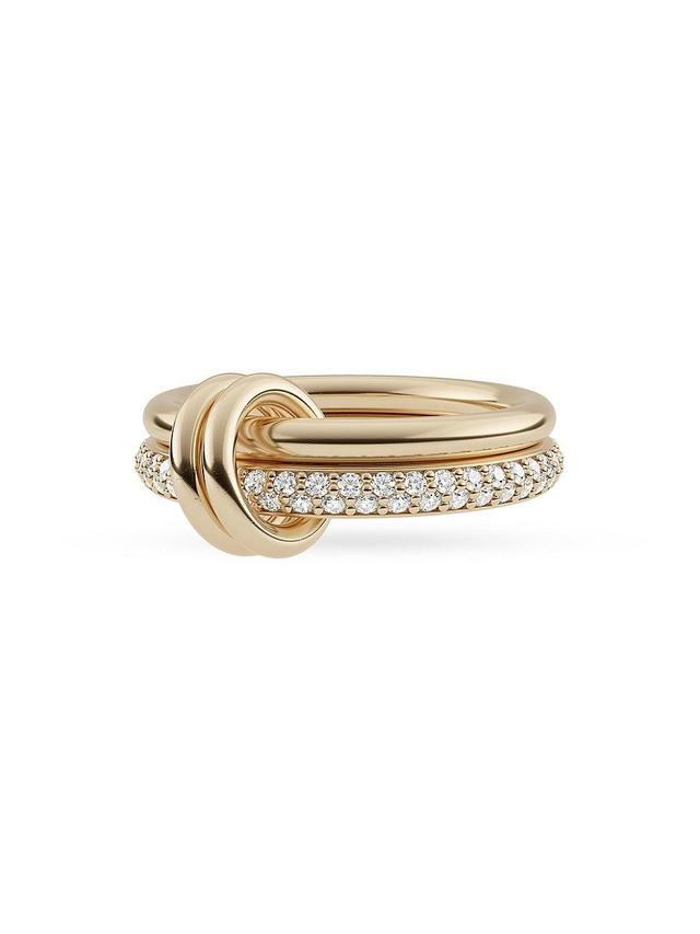 Womens Virgo 18K Yellow Gold & 1.2 TCW Diamond Double-Band Ring Product Image