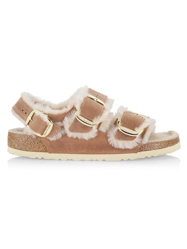 Womens Milano Suede & Shearling Sandals Product Image