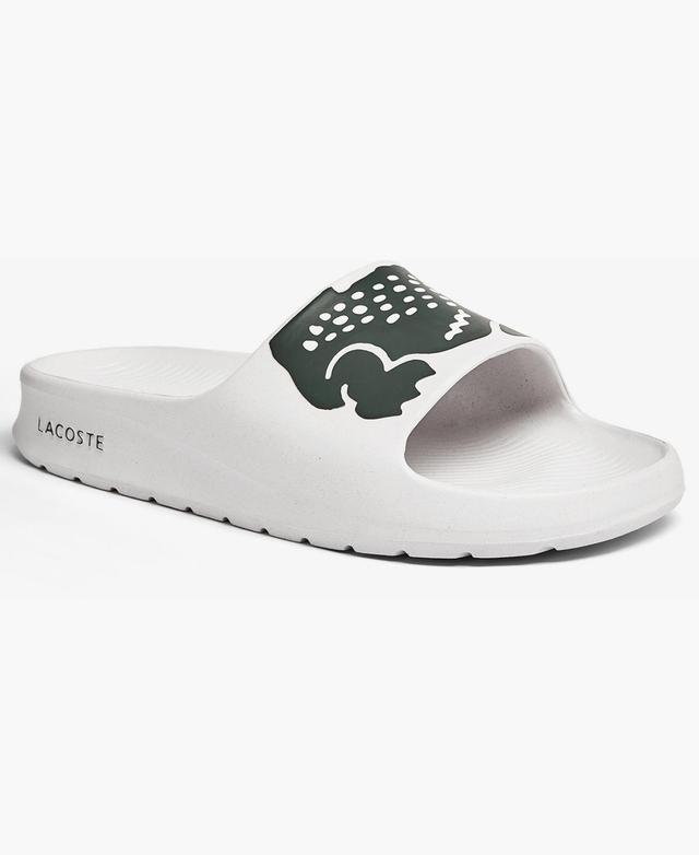 Lacoste Mens Croco 2.0 Slide Sandals - White/ Product Image