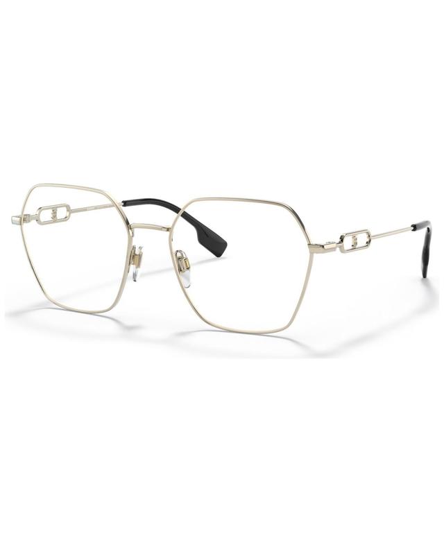 Burberry Womens Irregular Eyeglasses, BE136154-o - Light Gold-Tone Product Image