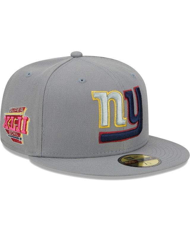 Mens New Era Gray New York Giants Color Pack 59FIFTY Fitted Hat Product Image