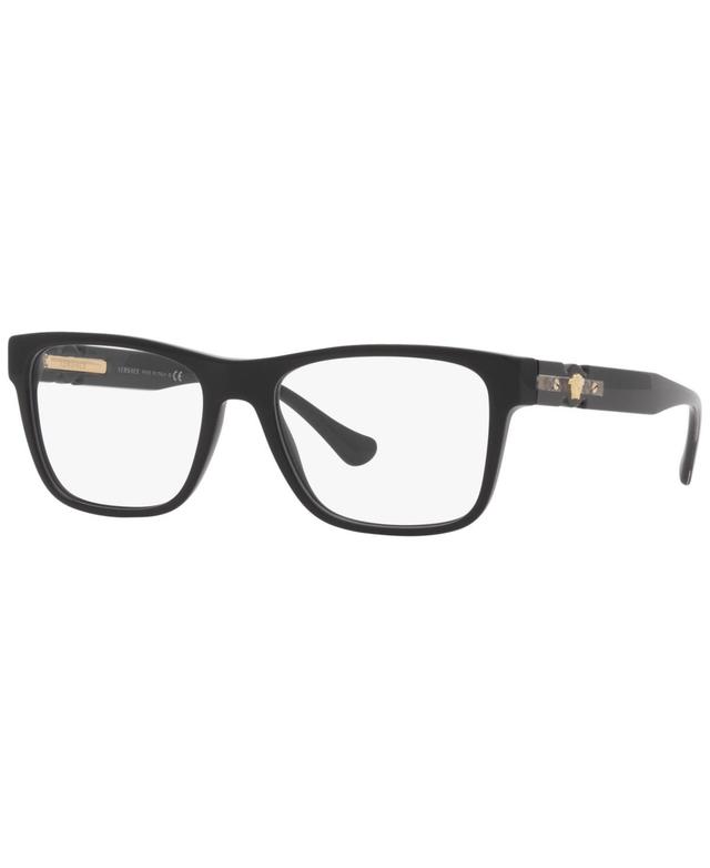 Versace VE3303 Mens Rectangle Eyeglasses - Transparent Gray Product Image