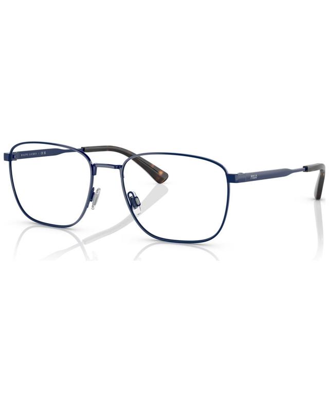 Polo Ralph Lauren Mens Rectangle Eyeglasses, PH121456-o - Shiny Navy Blue Product Image