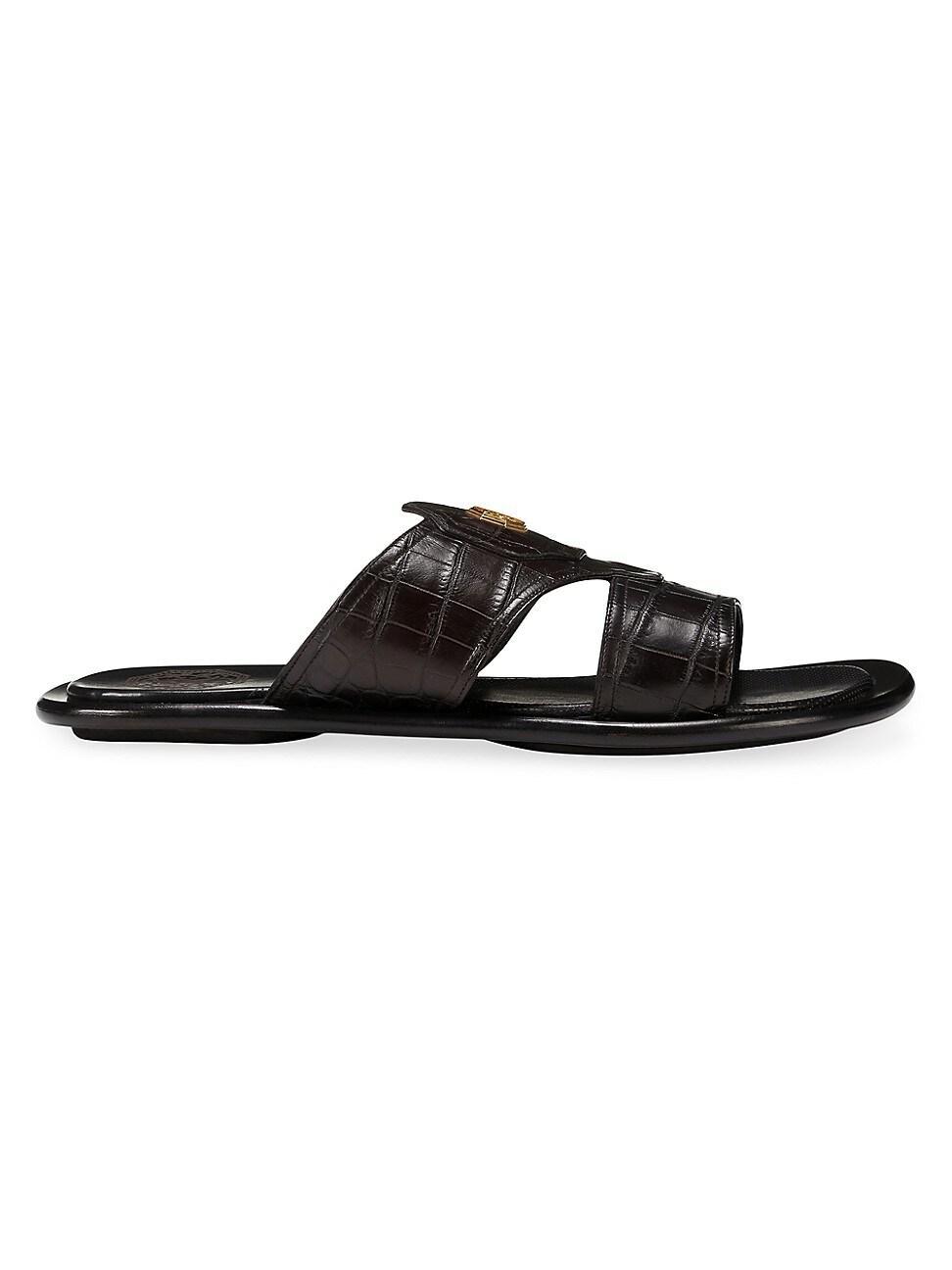 Mens Crocodile Leather Sandals Product Image