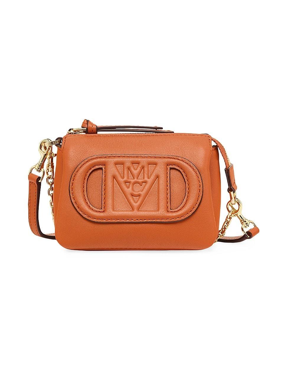 MCM Mode Travia Leather Pouch w/ Strap (Bombay ) Handbags Product Image