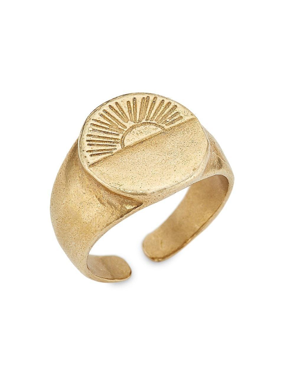 Womens Goldtone Sunrise Adjustable Ring Product Image