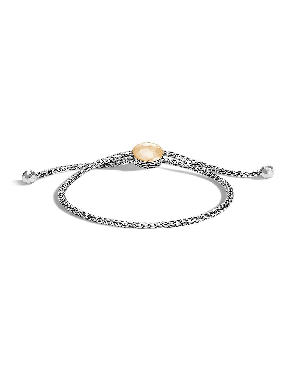 Womens Classic Chain Tiga Sterling Silver & 18K Yellow Gold Bracelet Product Image