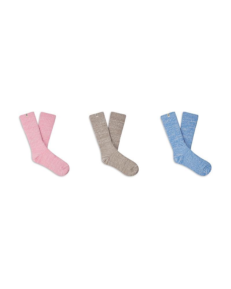 Ugg Rib Knit Slouchy Crew Socks, Pack of 3 Product Image