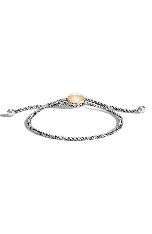 Womens Classic Chain Tiga Sterling Silver & 18K Yellow Gold Bracelet Product Image