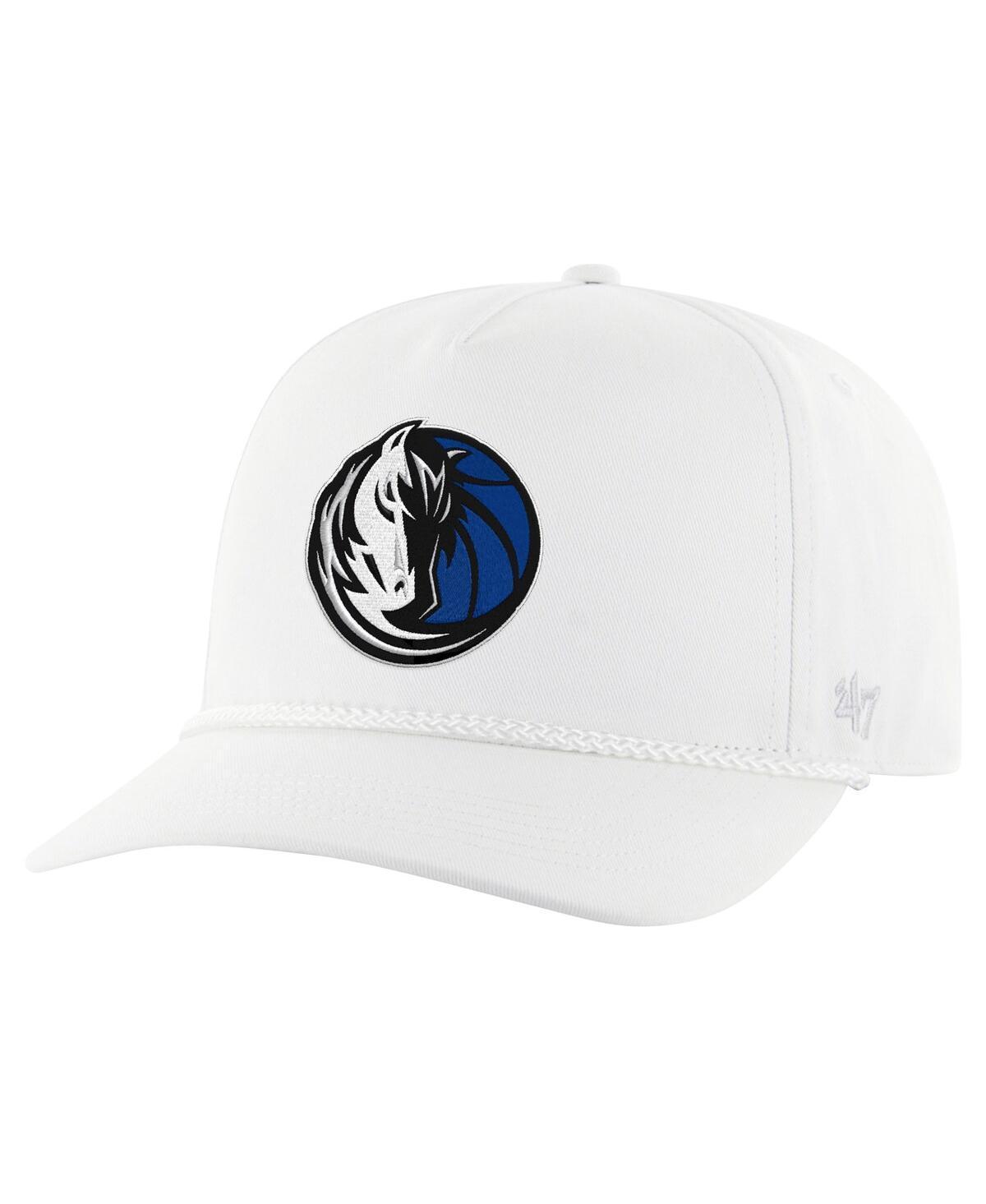 47 Brand Mens White Dallas Mavericks Core Logo Rope Hitch Adjustable Hat Product Image