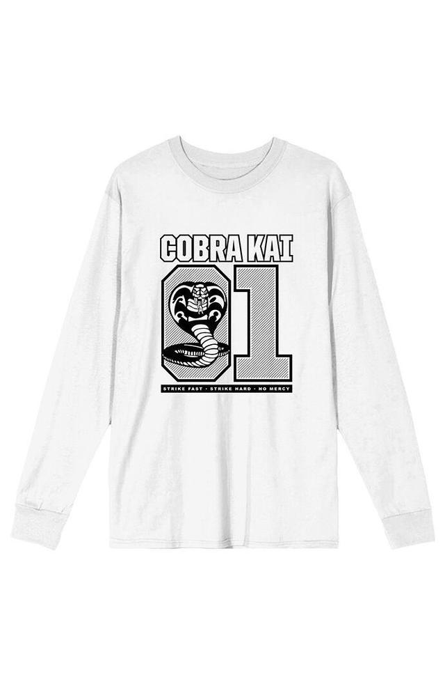 Men's Cobra Kai 01 Snake Logo Long Sleeve T-Shirt Product Image