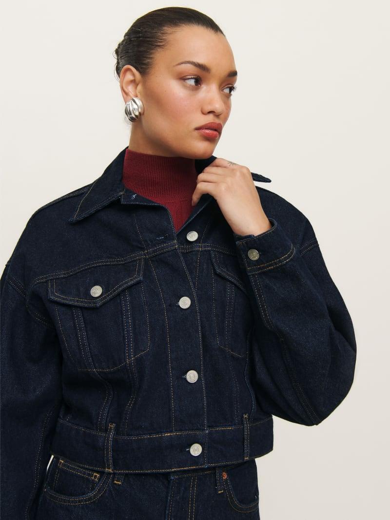 Jori Cropped Denim Jacket Product Image