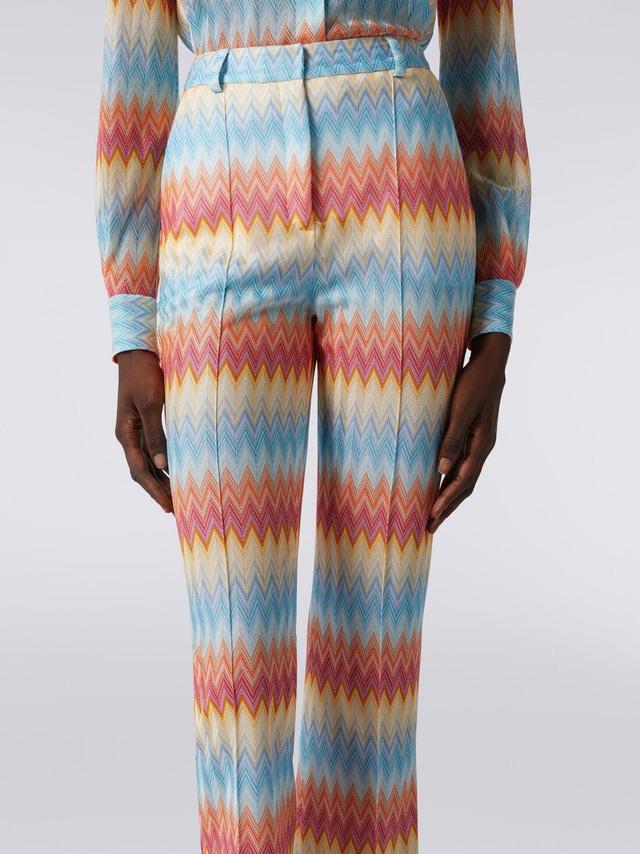 Capri trousers in viscose chevron Multicoloured | Missoni Product Image