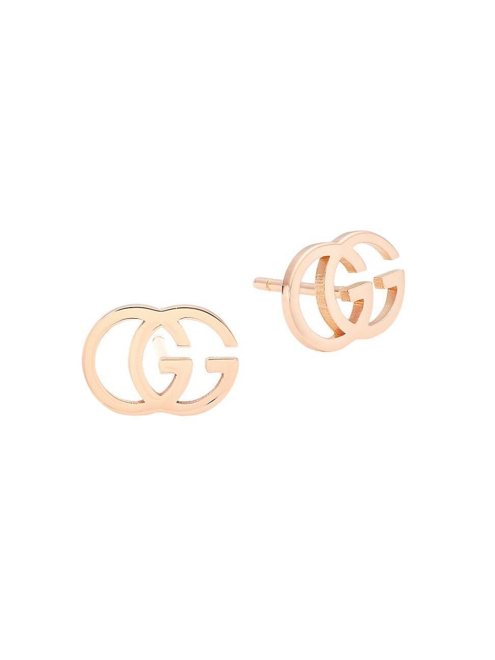 Womens Running G 18K Rose Gold Stud Earrings Product Image