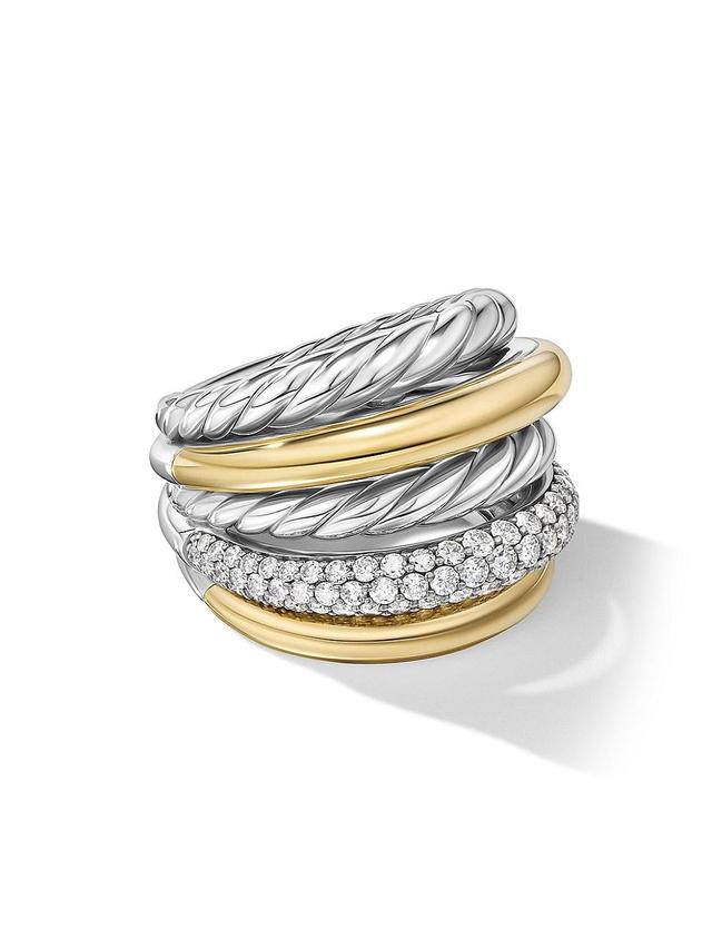 Womens DY Mercer Multi Row Ring in Sterling Silver Product Image