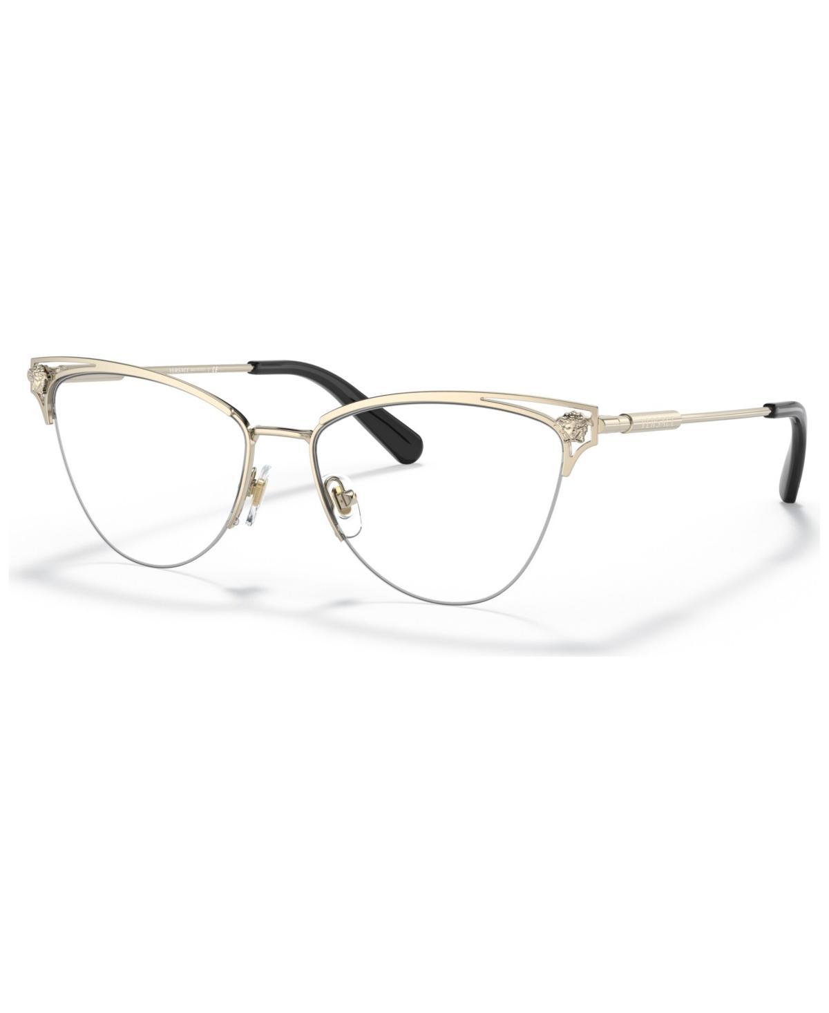 Versace Womens Cat Eye Eyeglasses, VE128055-o - Pale Gold Tone Product Image