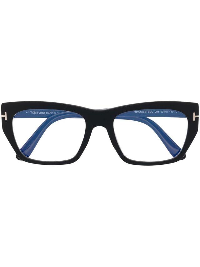 Cat Eye-frame Glasses In Black Product Image