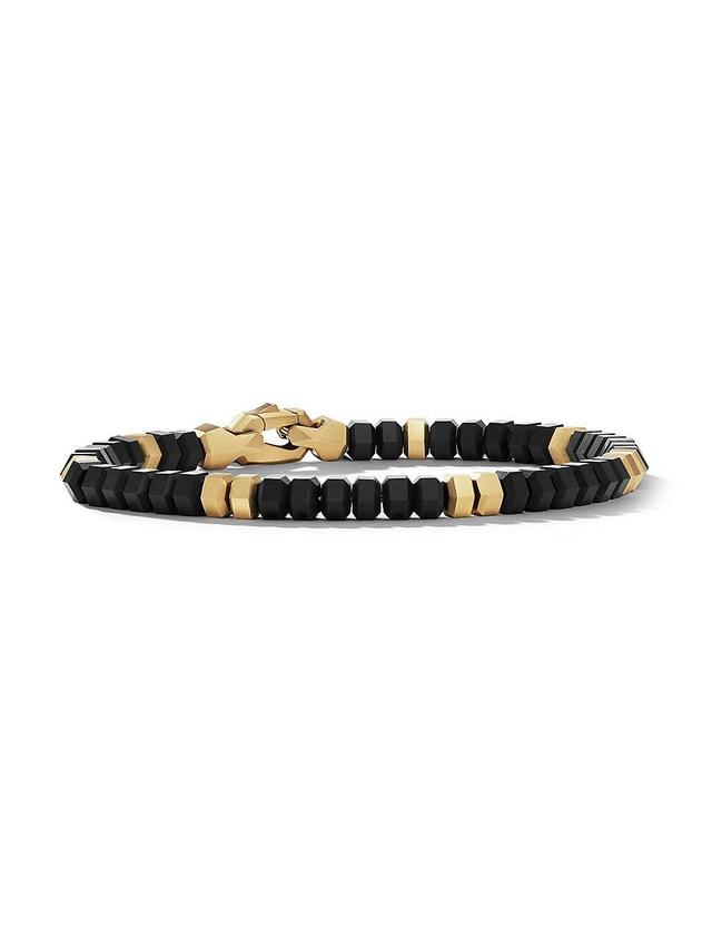 Mens Hex Bead Bracelet Product Image