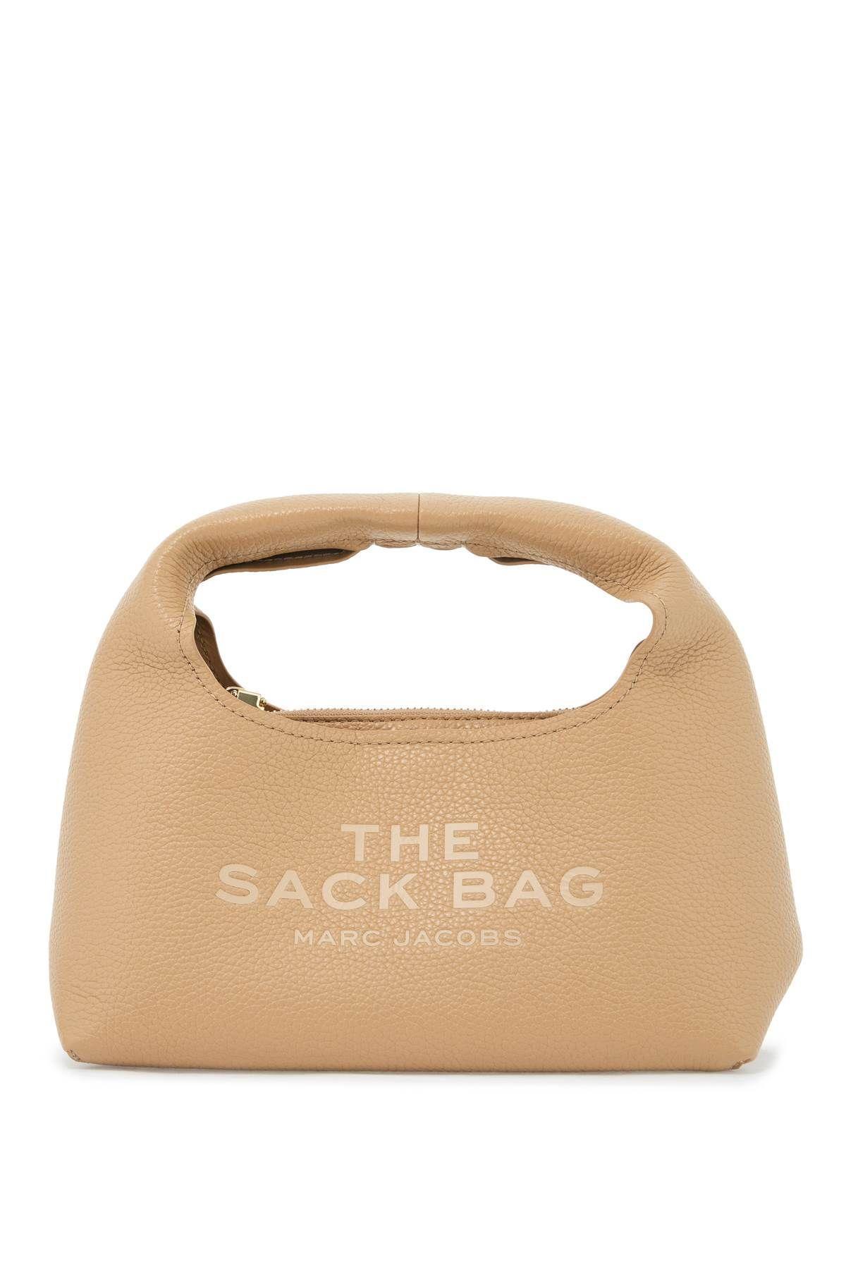 Logo Debossed Mini Top Handle Bag In Beige Product Image