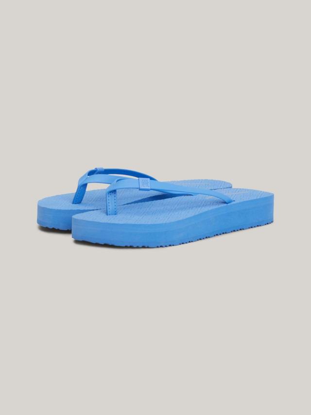 Tommy Hilfiger Women's TH Logo Platform Flip Flop - Blue - US 8.5 / EU 39 Product Image