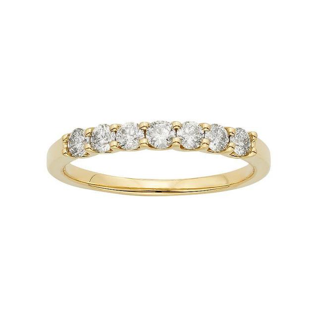 The Regal Collection IGL Certified Diamond Wedding Ring in 14k Gold (1/2 Carat T.W.), Womens White Product Image