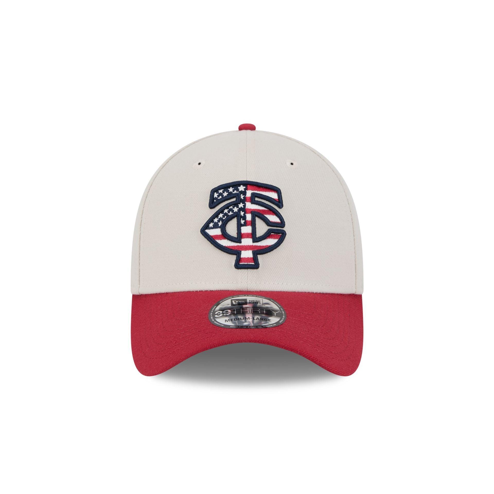 Minnesota Twins Independence Day 2024 39THIRTY Stretch Fit Hat Male Product Image